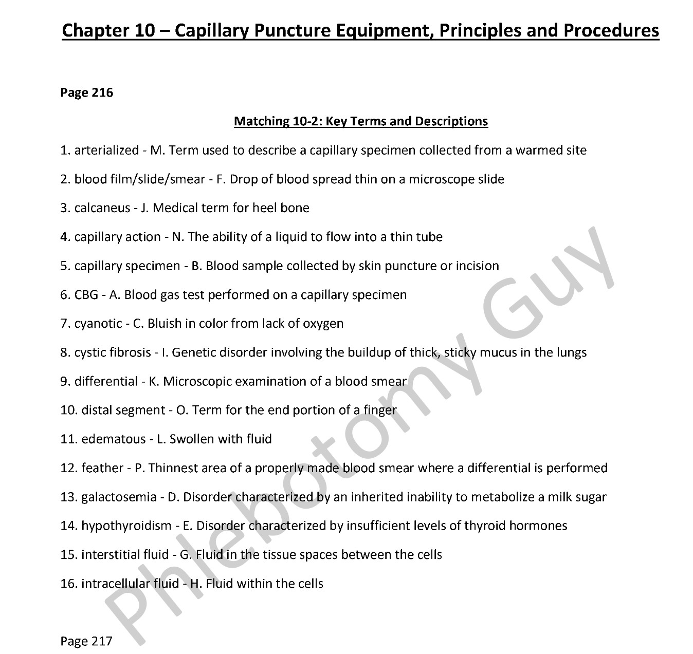 Chapter 10 phlebotomy essentials 8th edition workbook answer key preview -- capillary puncture fingerstick and heelstick