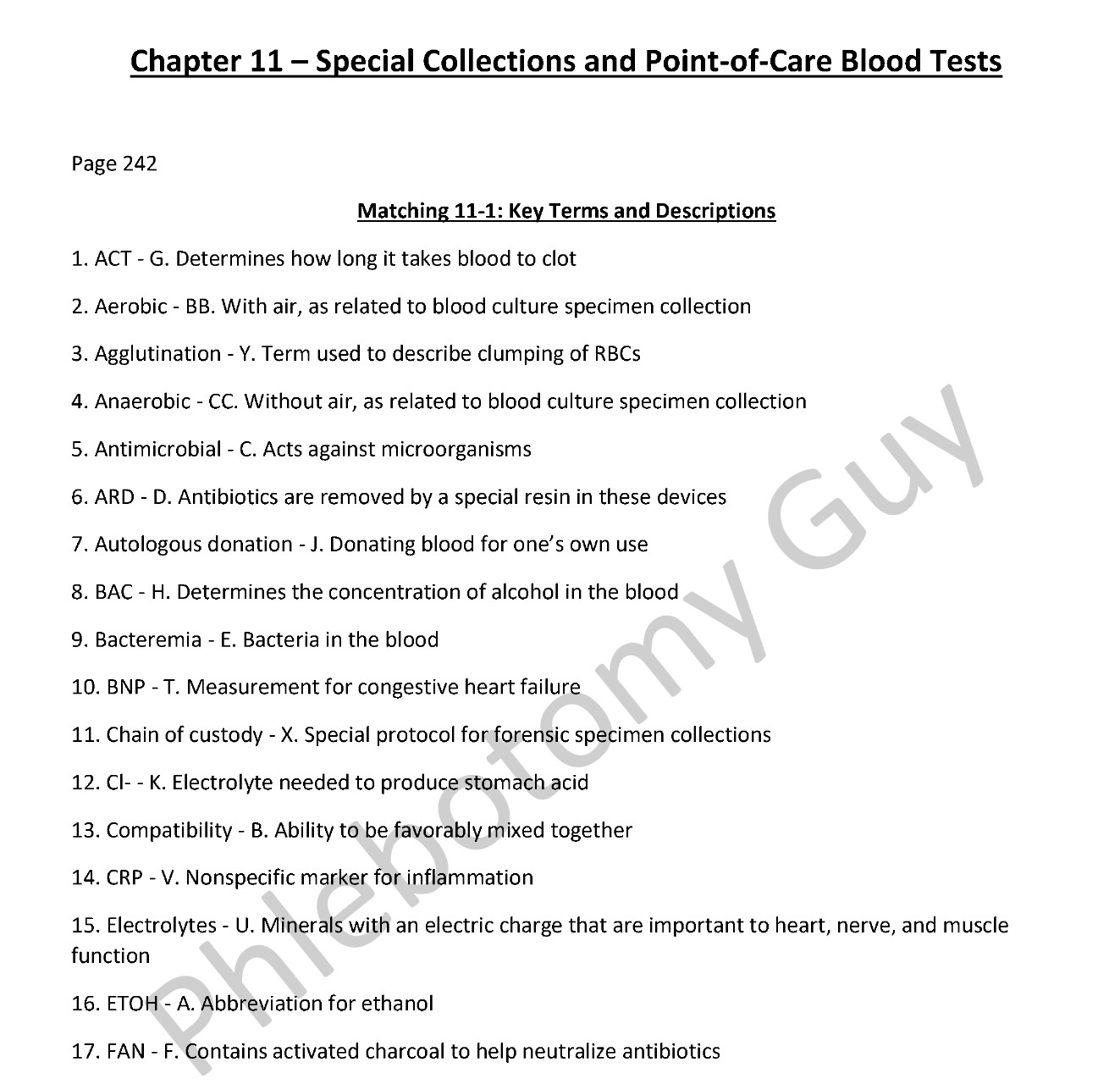 Chapter 11 phlebotomy essentials 8th edition workbook answer key preview -- special collections and point-of-care testing