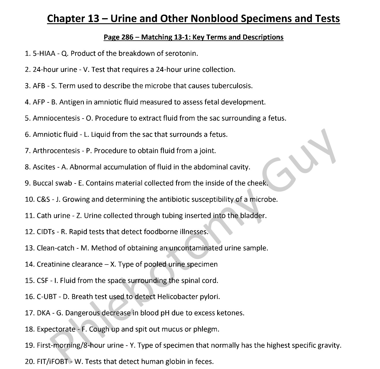 Chapter 13 phlebotomy essentials 8th edition workbook answer key preview -- urine and nonblood specimen collection